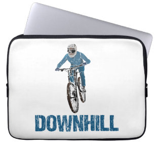 Trail Mountain Biker Downhill Laptop Sleeve