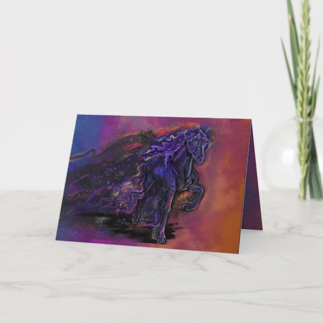 Trail of Stars Horse Card (Front)