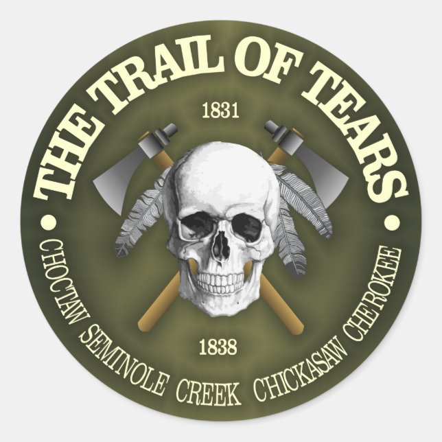 Trail Of Tears 2 Classic Round Sticker (Front)