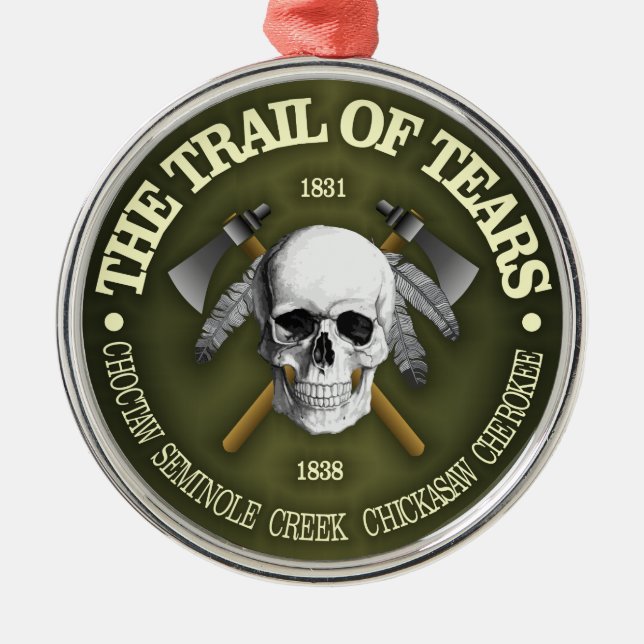 Trail Of Tears 2 Metal Tree Decoration (Front)