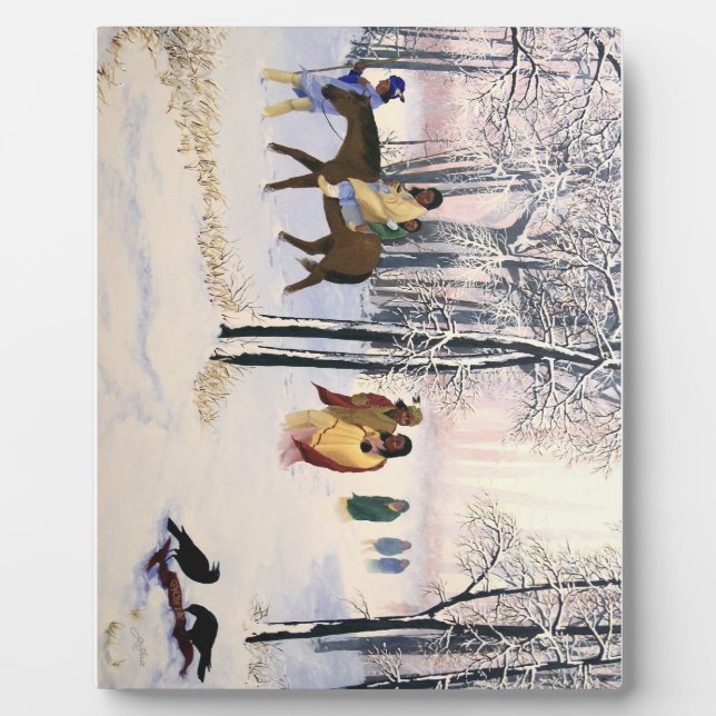 Trail of Tears Fine Art 8x10 With Easel Plaque (Front)