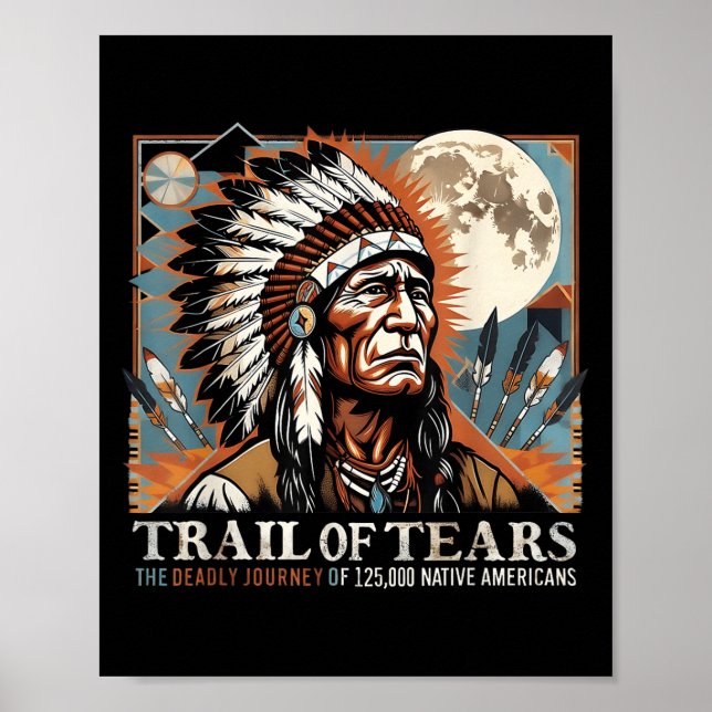 Trail Of Tears Memorial Native American  Poster (Front)