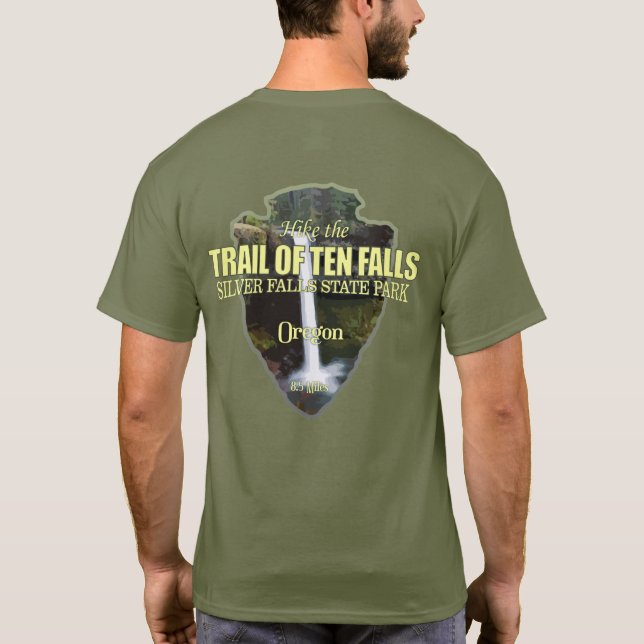 Trail of Ten Falls (arrowhead) T-Shirt (Back)
