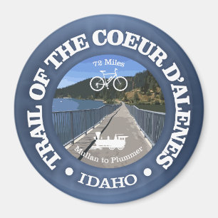 Trail of the Coeur d'Alene (cycling c) Magnet