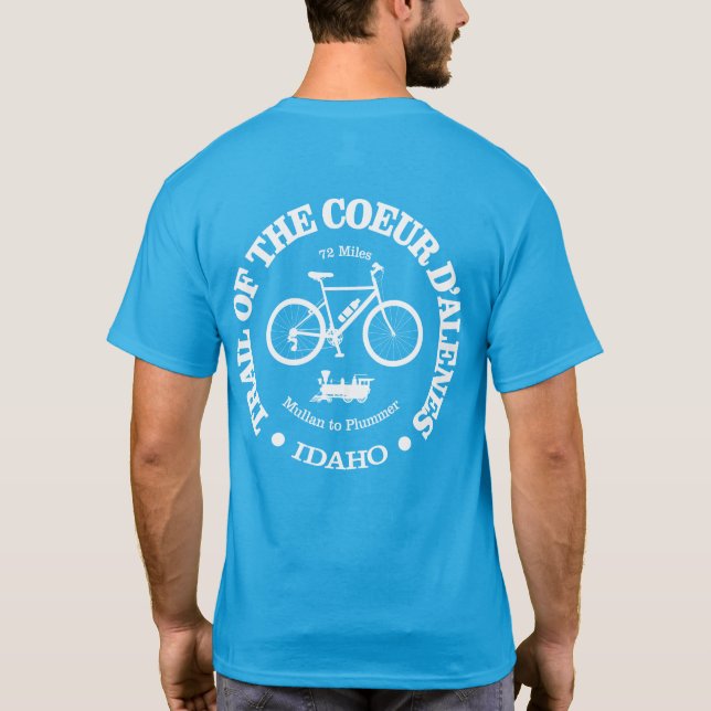 Trail of the Coeur d'Alene (cycling) T-Shirt (Back)