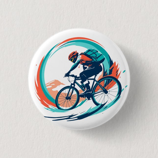 Trail Rider 3 Cm Round Badge (Front)