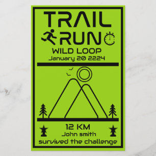 Trail Run Competition Award