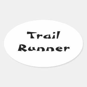 Trail Runner Oval Sticker