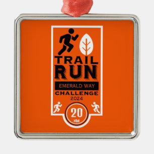 Trail Runner Race Competition Metal Tree Decoration