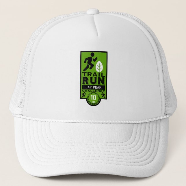 Trail Runner Race Competition Trucker Hat (Front)