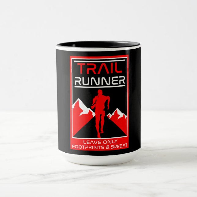 Trail Runner Sport In Nature Mug (Center)