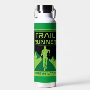 Trail Runner Sport In Nature Water Bottle
