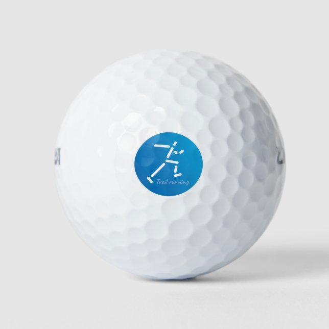 Trail Running design Golf Balls (Front)