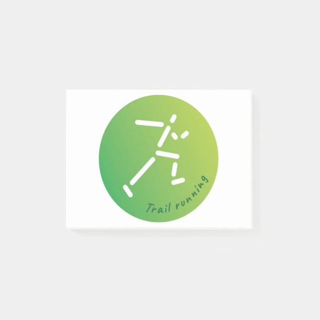 Trail Running design Post-it Notes (Front)