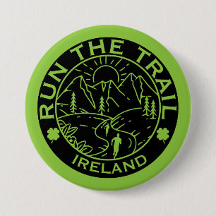 Trail Running Ireland 7.5 Cm Round Badge