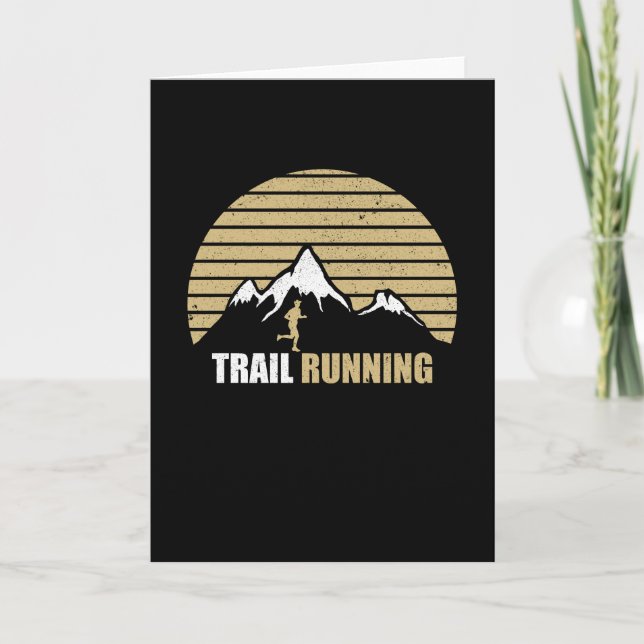 Trail Running Mountains Card (Front)
