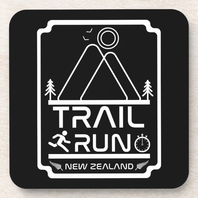 Trail Running New Zealand Coaster (Front)
