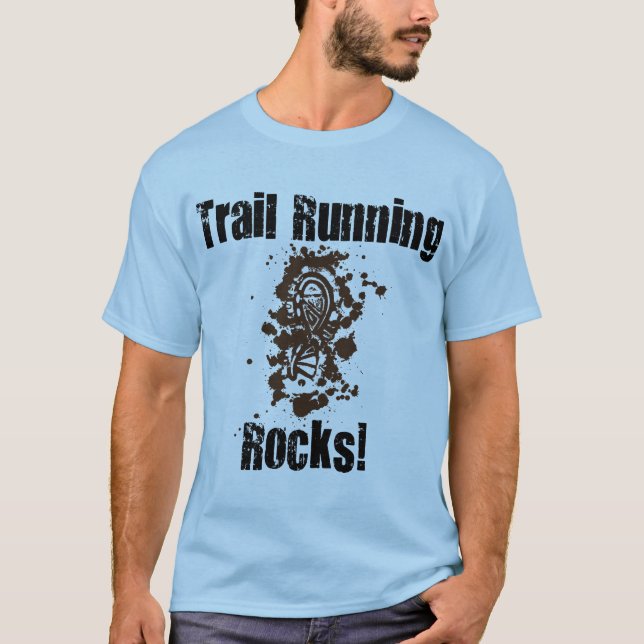 Trail Running Rocks T-Shirt (Front)
