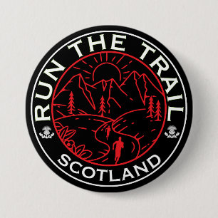 Trail Running Scotland 7.5 Cm Round Badge