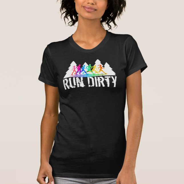 Trail Running shirt - Run Dirty (Front)