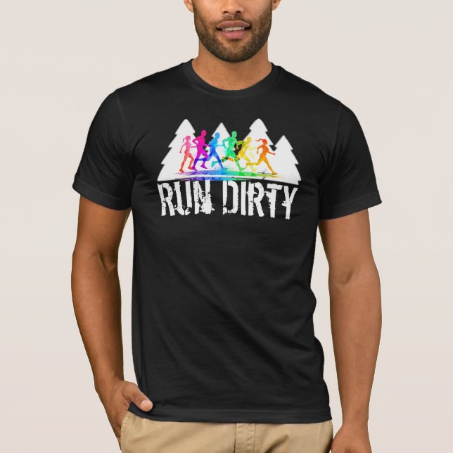 Trail Running shirt - Run Dirty (Front)