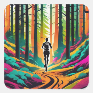 Trail Running Sticker
