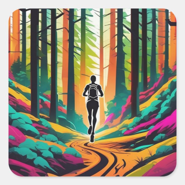 Trail Running Sticker (Front)