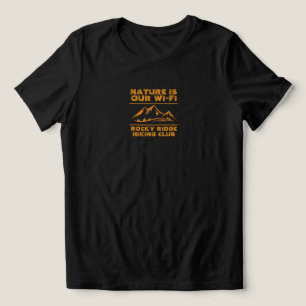 Trail Therapy Minimalist Mountain Hiking club name Tri-Blend Shirt
