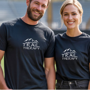 Trail Therapy Minimalist Mountain Hiking T-Shirt