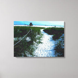 Trail to Stunning Siesta Keys Beach Canvas Print