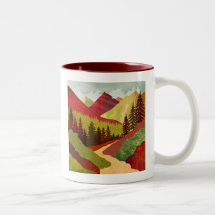 Trail To The Sky Two-Tone Coffee Mug