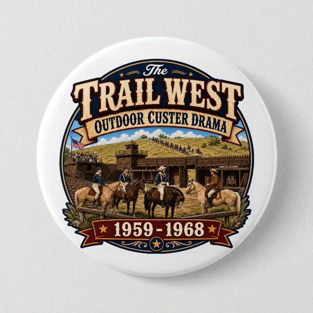 Trail West Outdoor Custer Drama Pin (Front)