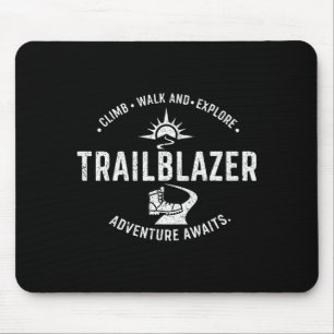 Trailblazer Adventure Awaits Hiking Climb Explore Mouse Pad