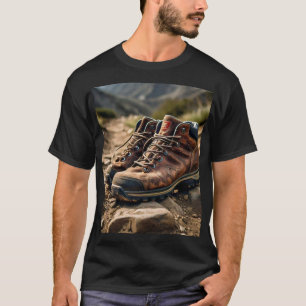 Trailblazer: Hiking Boots on Rugged Terrain T-Shir T-Shirt
