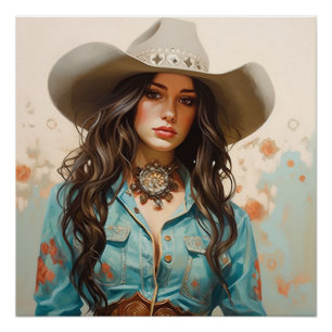 Trailblazing: Cowgirl Wall Art