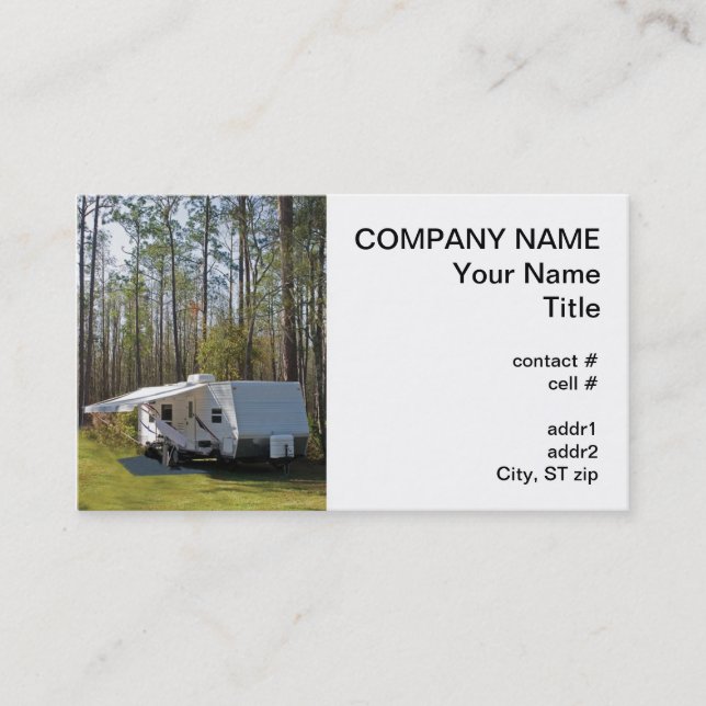 trailer camping business card (Front)