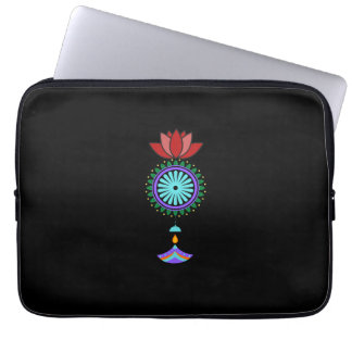 Trailer spiritual with lotus blossom laptop sleeve