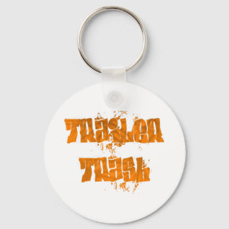 trailer trash graffiti design key ring