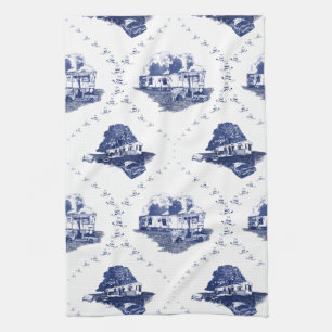 Trailer Trash Toile [kitchen towel] Tea Towel