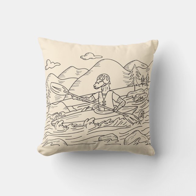 Trailpaca Kayak Khaki Aventure Cushion (Front)