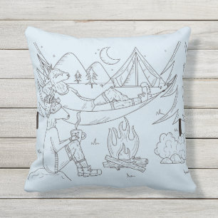Trailpaca Starry Night Camp Sensations Outdoor Cushion