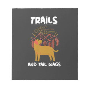 Trails and tail Wags Labrador Retriever Notepad