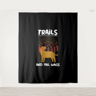 Trails and tail Wags Labrador Retriever Tapestry