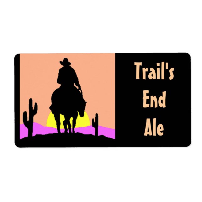 Trail's End Homebrew Bottling Home Brew Labels (Front)
