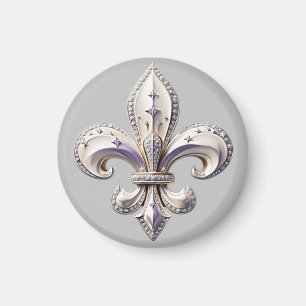 Trails I Travel Fleur De Lis Design Magnet