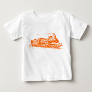 Train 03 - Orange Baby T-Shirt