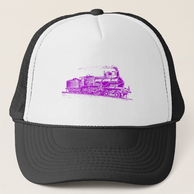 Train 03 - Purple Trucker Hat (Front)