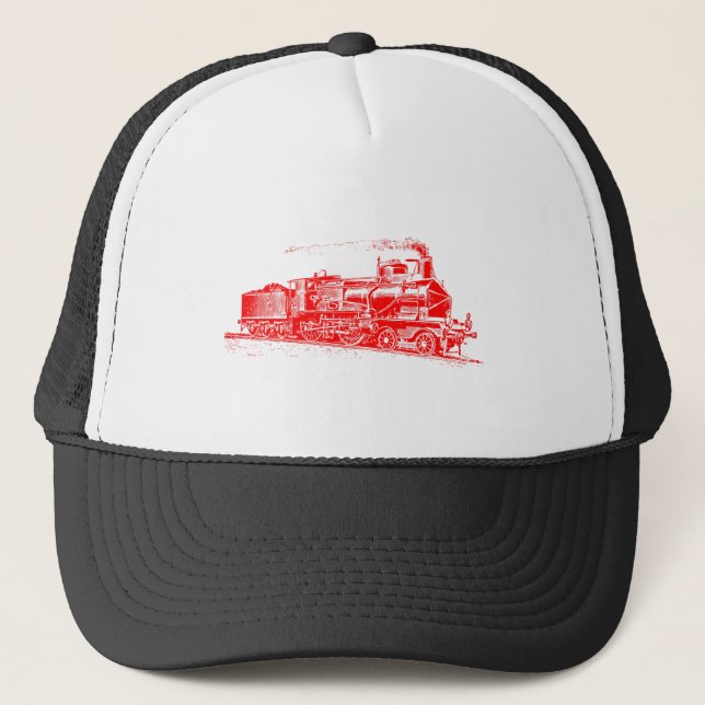 Train 03 - Red Trucker Hat (Front)