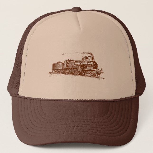 Train 03 - Walnut Brown Trucker Hat (Front)