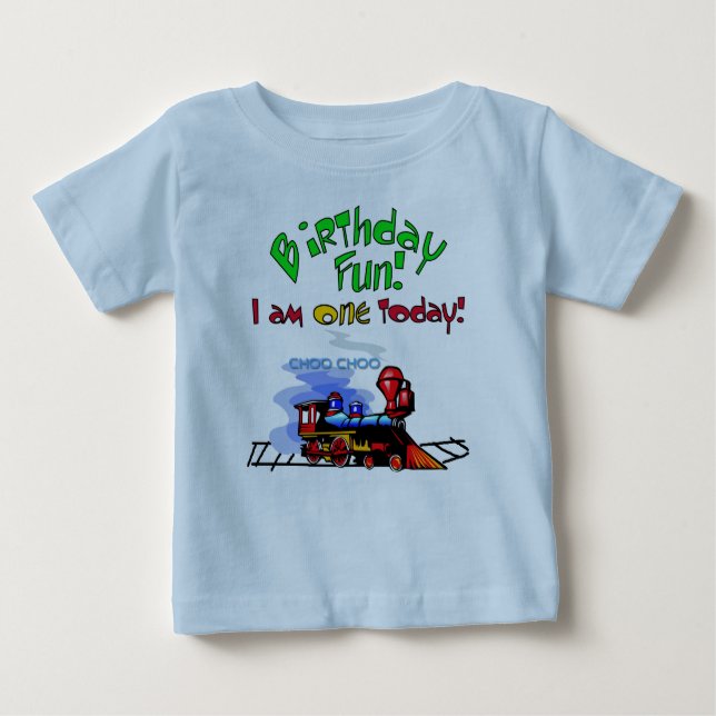 Train 1st Birthday Tshirts and Gifts (Front)